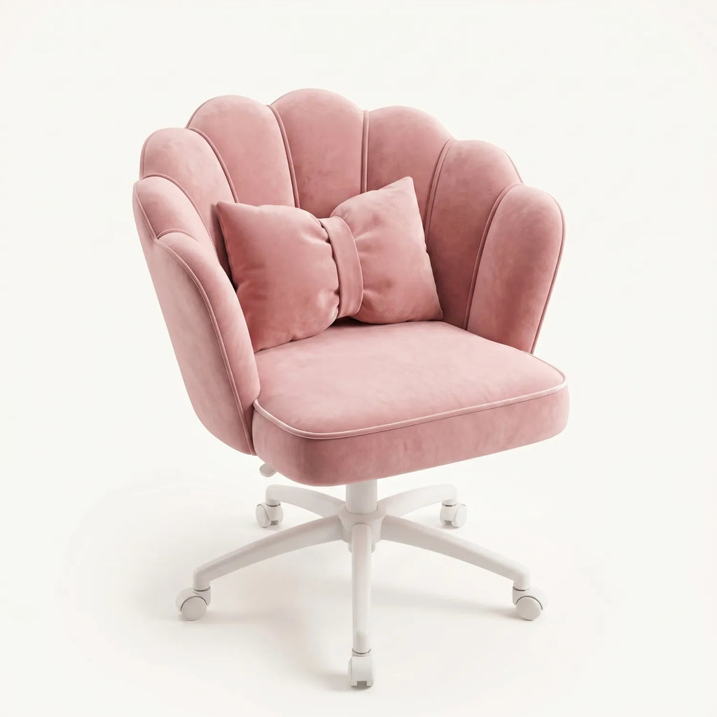 Chaise de bureau District 08 de couleur rose